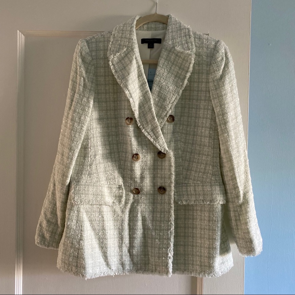 Ann Taylor | Long Double Breasted Blazer NWT